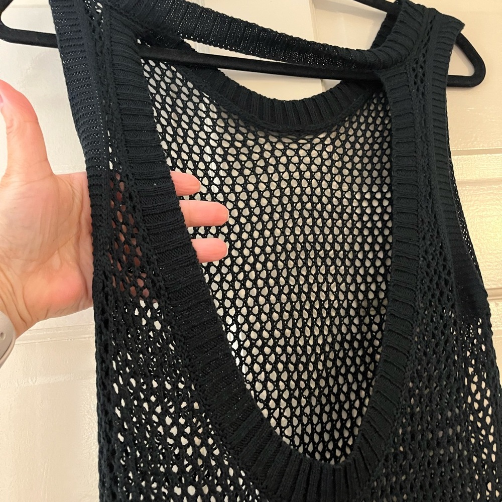 New never worn 
Black cut out bathing suit cover-up dress - Picture 2 of 3
